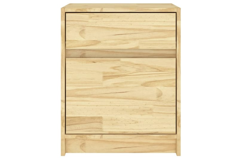 sengeskabe 2 stk. 40x31x50 cm massivt fyrretræ - Brun - Møbler - Borde - Aflastningsbord - Sengebord