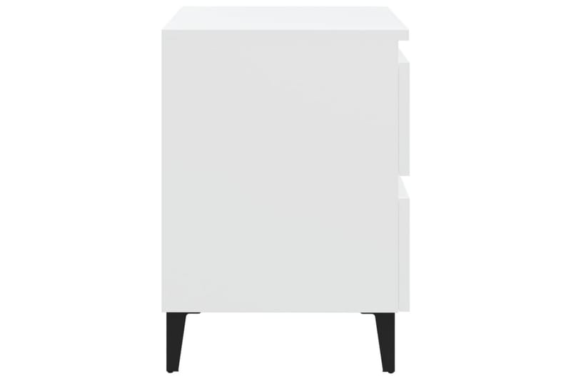 sengeskabe 2 stk. 40x35x50 cm hvid - Hvid - Møbler - Borde - Aflastningsbord - Sengebord