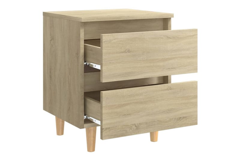 sengeskabe 2 stk. 40x35x50 cm sonoma-eg - Brun - Møbler - Borde - Aflastningsbord - Sengebord