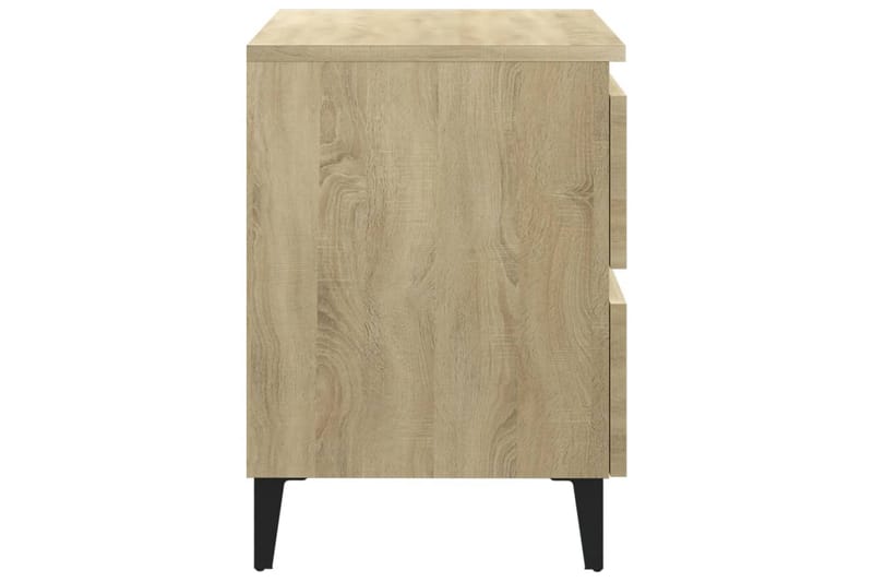 sengeskabe 2 stk. 40x35x50 cm sonoma-eg - Brun - Møbler - Borde - Aflastningsbord - Sengebord