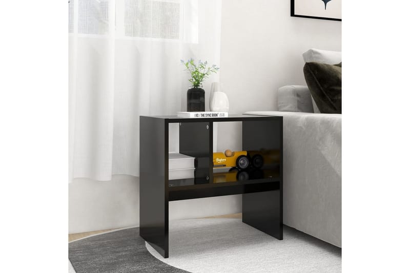 sidebord 50x30x50 cm spånplade sort - Sort - Lampebord - Bakkebord & små borde
