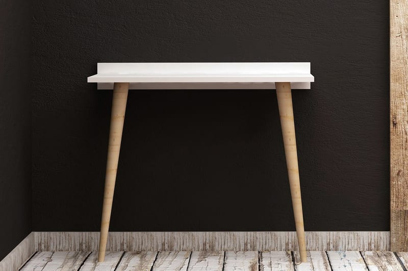 Sqandie skrivebord mod væg - Hvid - Aflastningsbord