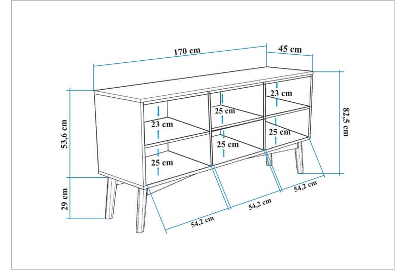 Valsot Konsolbord 170 cm - Brun - Møbler - Borde - Aflastningsbord - Entrébord