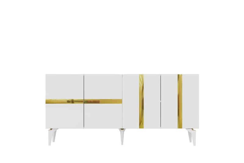 Vania Konsolbord 150 cm - Hvid/Guld - Møbler - Borde - Aflastningsbord - Entrébord