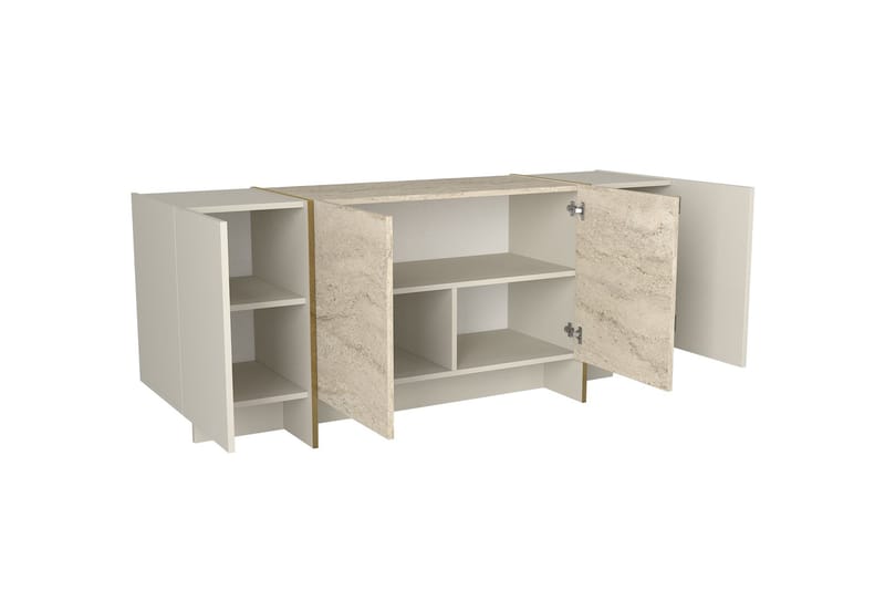 Veyron Konsolbord 180 cm - Beige/Sandsten - Møbler - Borde - Aflastningsbord - Entrébord