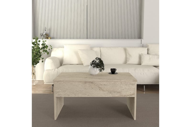 Akilli Soffbord 90 cm - Beige - Møbler - Borde - Sofabord