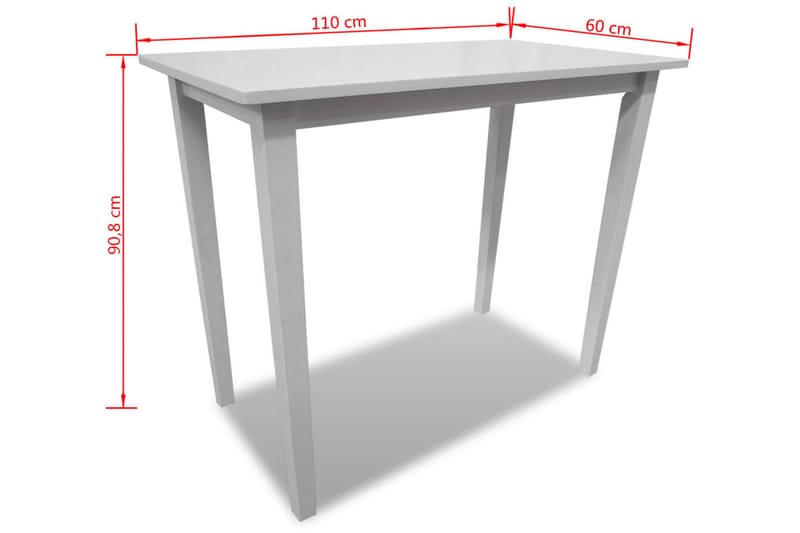 Barbord Træ Hvid - Hvid - Møbler - Borde - Barbord & ståbord