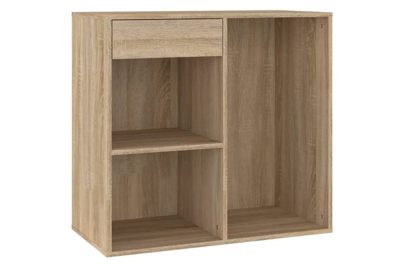 beBasic badeværelsesskab 80x40x75 cm konstrueret træ sonoma-eg - Brun - Møbler - Borde - Sminkebord & konsolbord