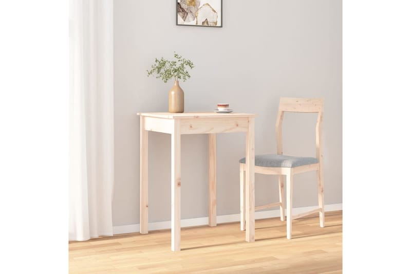 beBasic spisebord 55x55x75 cm massivt fyrretræ - Brun - Møbler - Borde - Spisebord og køkkenbord