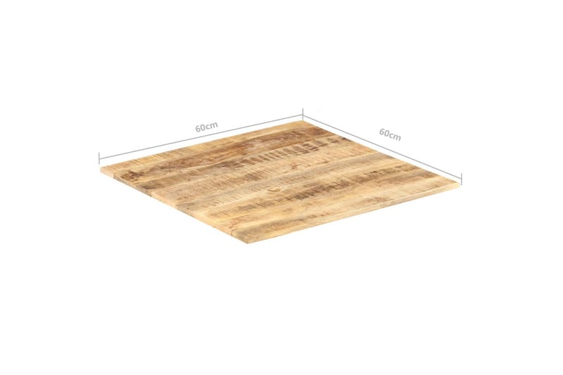 Bordplade 15-16 mm 60x60 cm Massivt Mangotræ - Brun - Møbler - Borde - Bordtilbehør - Bordplade