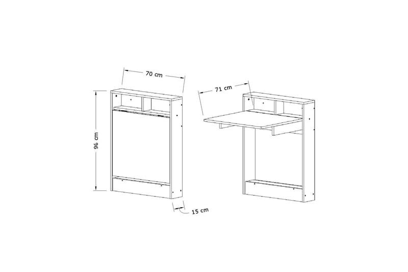 Bracked Barbord 70 cm - Beige - Møbler - Borde - Barbord & ståbord