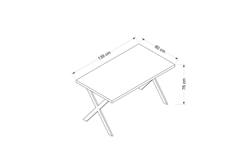 Brayn Spisebord 139 cm Rektangulært - Eg - Møbler - Borde - Spisebord og køkkenbord