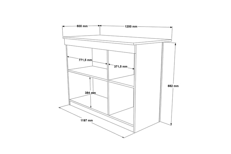 Ermanno Barbord 120 cm - Eg - Møbler - Borde - Barbord & ståbord