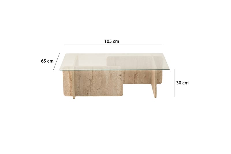 Escape Sofabord 105 cm - Beige - Møbler - Borde - Sofabord