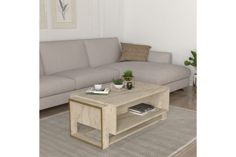 Herb Sofabord 106 cm - Beige - Møbler - Borde - Sofabord