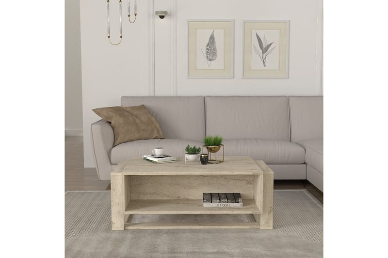 Herb Sofabord 106 cm - Beige - Møbler - Borde - Sofabord