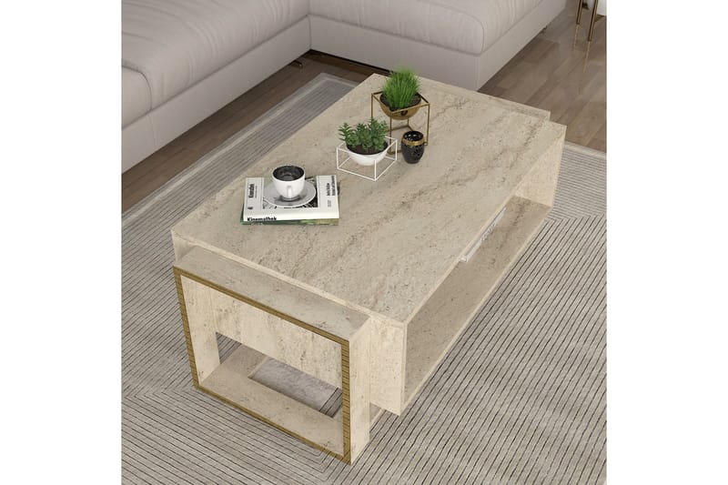 Herb Sofabord 106 cm - Beige - Møbler - Borde - Sofabord