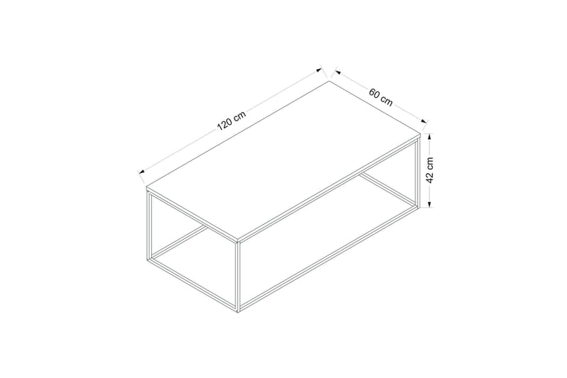 Kambuku Sofabord 120 cm - Antracit - Møbler - Borde - Sofabord