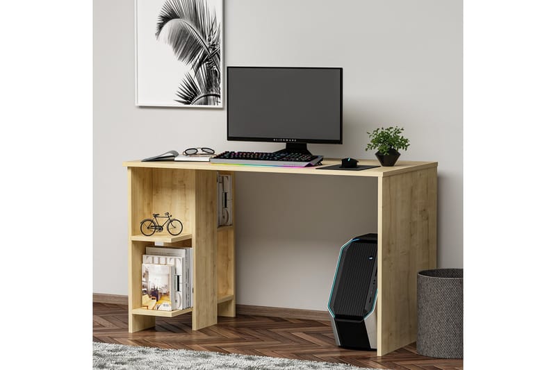 Alyasmin Skrivebord 120x60 cm Blå - Hanah Home - Møbler - Borde - Kontorbord - Skrivebord