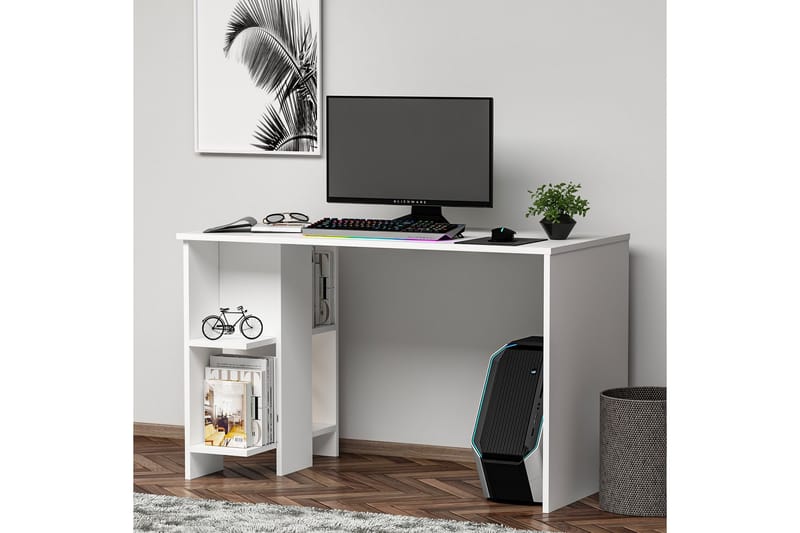 Alyasmin Skrivebord 120x60 cm Hvid - Hanah Home - Møbler - Borde - Kontorbord - Skrivebord