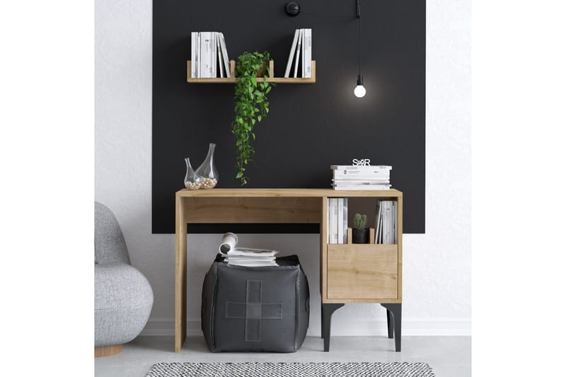 Olla Skrivebord 45x74 cm Brun - Hanah Home - Møbler - Borde - Kontorbord - Skrivebord