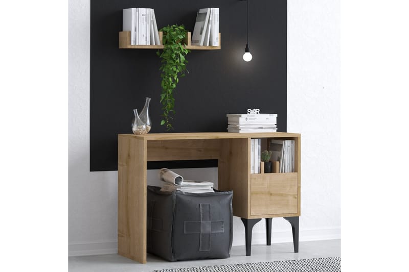 Olla Skrivebord 45x74 cm Brun - Hanah Home - Møbler - Borde - Kontorbord - Skrivebord