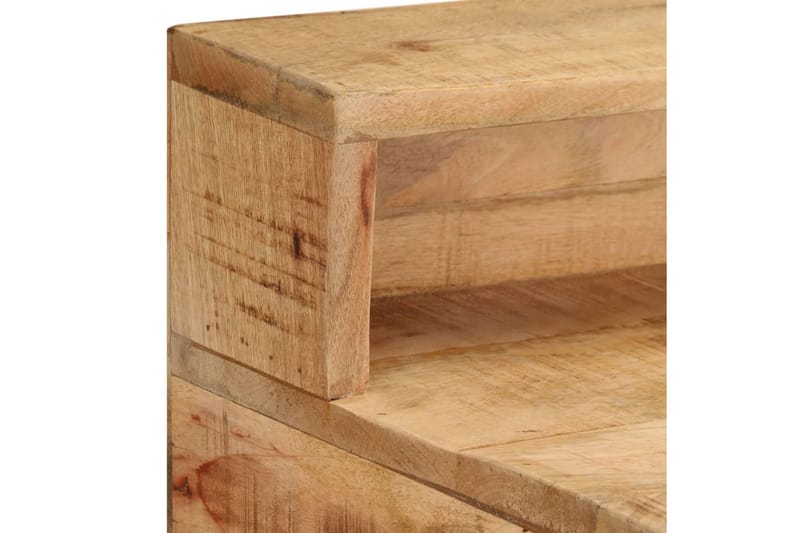 skrivebord 100x45x90 cm massivt ru mangotræ - Brun - Møbler - Borde - Kontorbord - Skrivebord