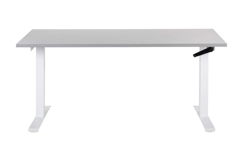 Bina Skrivebord 72x160 cm - Grå/Hvid - Møbler - Borde - Kontorbord - Skrivebord - hæve-sænke-bord