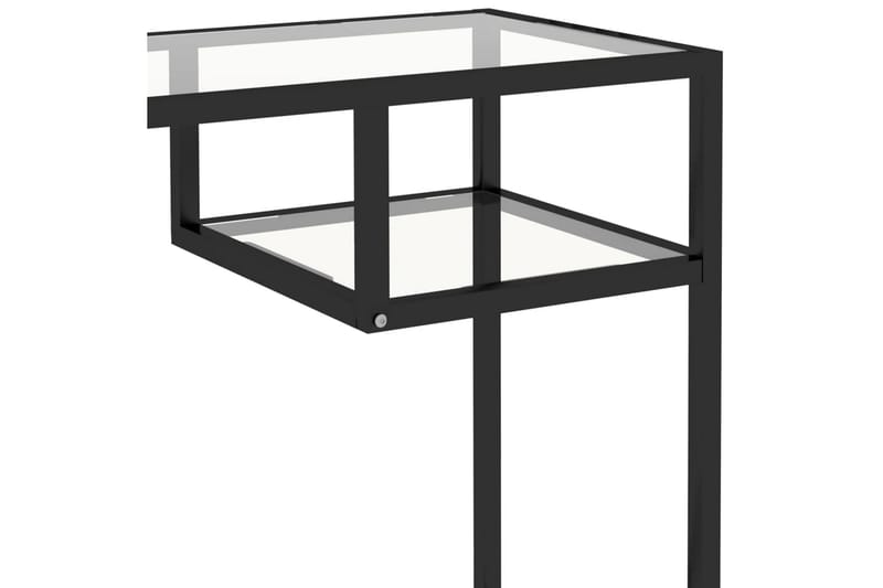 computerbord 100x36x74 cm glas transparent - gennemsigtig - Møbler - Borde - Kontorbord - Skrivebord