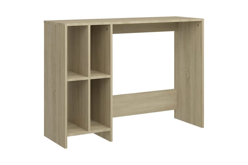 computerbord 102,5x35x75 cm spånplade sonoma-eg - Brun - Møbler - Borde - Kontorbord - Skrivebord