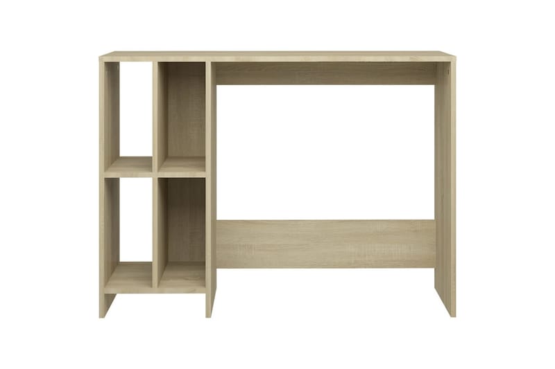 computerbord 102,5x35x75 cm spånplade sonoma-eg - Brun - Møbler - Borde - Kontorbord - Skrivebord