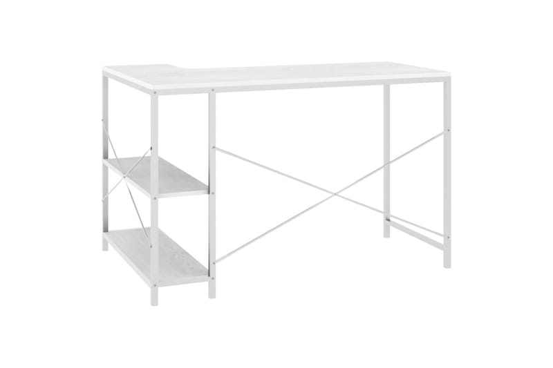 computerbord 110x72x70 cm spånplade hvid - Hvid - Møbler - Borde - Kontorbord - Skrivebord