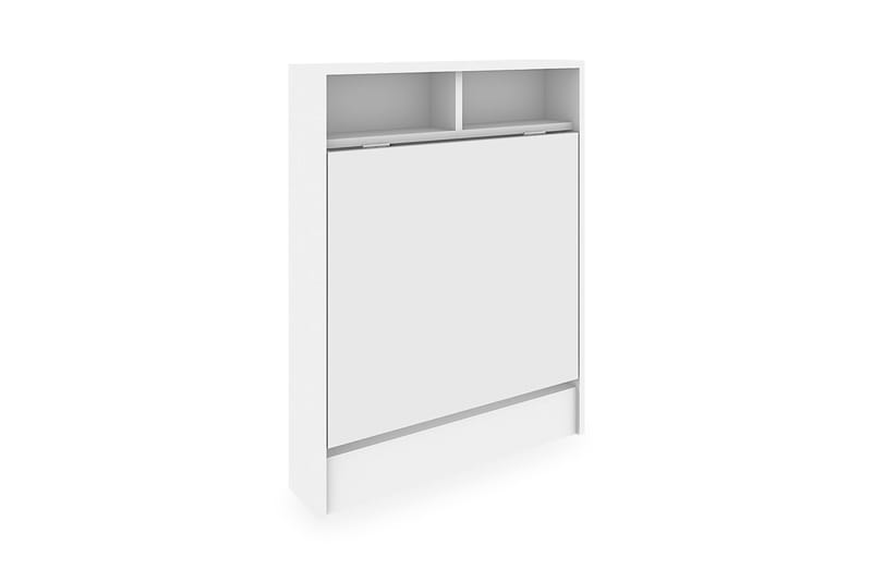 Elegancia Vægskrivebord 70 cm med Opbevaring Hylde Udvidelig - Hvid - Møbler - Borde - Kontorbord - Skrivebord