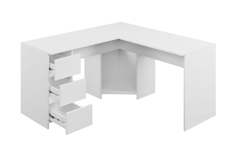 Fotyn Skrivebord 142 cm - Hvid - Møbler - Borde - Kontorbord - Skrivebord