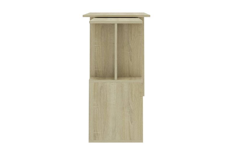 Hjørneskrivebord 200x50x76 cm Spånplade Sonoma-Eg - Brun - Møbler - Borde - Kontorbord - Skrivebord