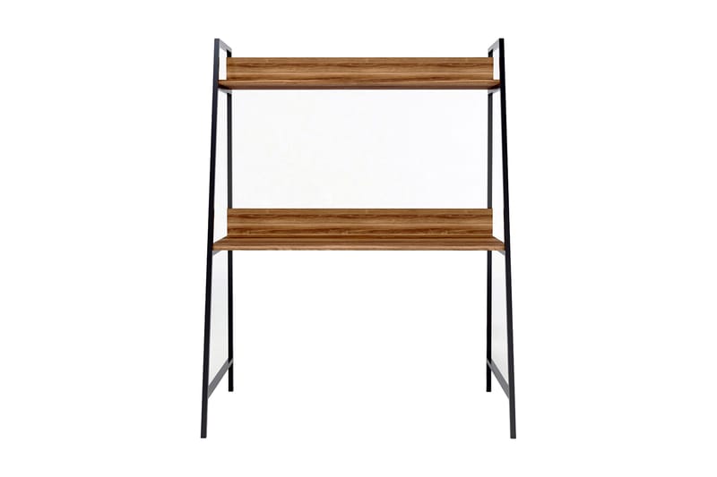 Homitis Skrivebord 115x150x115 cm med opbevaring - Brun - Møbler - Borde - Kontorbord - Skrivebord