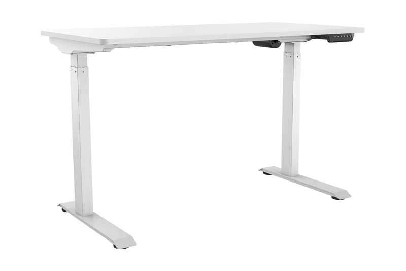 Kahchi Skrivebord 120x60 cm Justerbar højde - Hvid - Møbler - Borde - Kontorbord - Skrivebord - hæve-sænke-bord