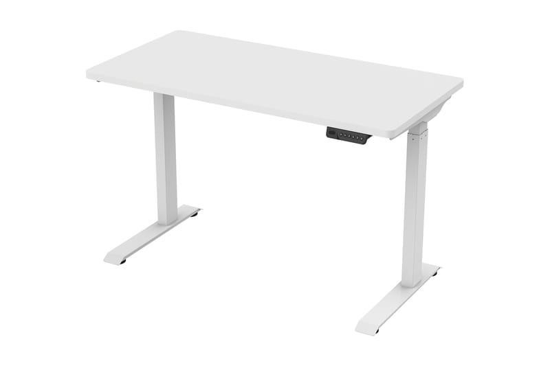 Kahchi Skrivebord 120x60 cm Justerbar højde - Hvid - Møbler - Borde - Kontorbord - Skrivebord - hæve-sænke-bord