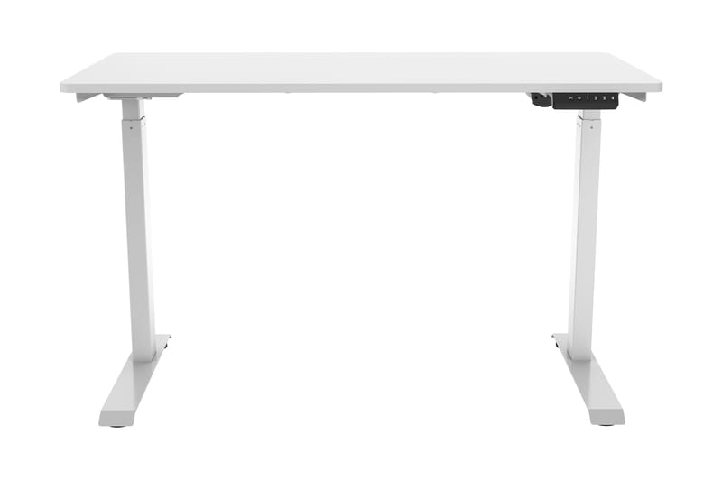 Kahchi Skrivebord 120x60 cm Justerbar højde - Hvid - hæve-sænke-bord - Skrivebord