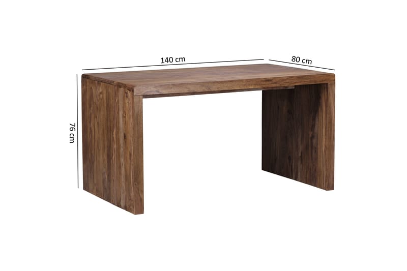 Kanaria Skrivebord 140 cm - Træ / natur - Møbler - Borde - Kontorbord - Skrivebord