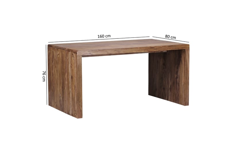 Kanaria Skrivebord 160 cm - Træ / natur - Møbler - Borde - Kontorbord - Skrivebord