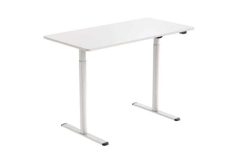 Lykke Nordic Højdejusterbart Skrivebord 120x60 cm - Hvid - Møbler - Borde - Kontorbord - Skrivebord - hæve-sænke-bord