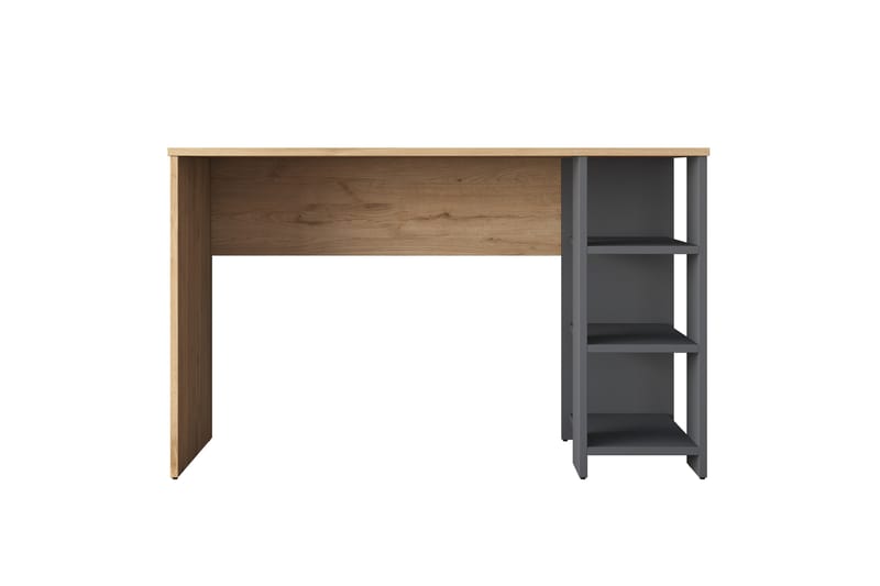 Makrud Skrivebord 120 cm - Valnød finér/Antracit - Møbler - Borde - Kontorbord - Skrivebord