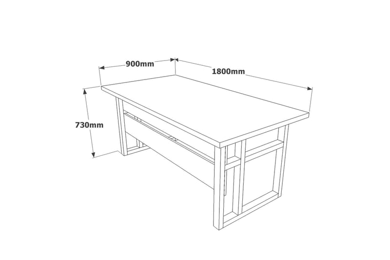 Numandro Skrivebord 180 cm - Møbler - Borde - Kontorbord - Skrivebord