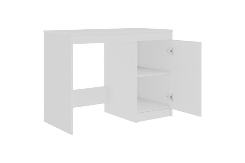 Skrivebord 100x50x76 cm Spånplade Hvid - Hvid - Møbler - Borde - Kontorbord - Skrivebord