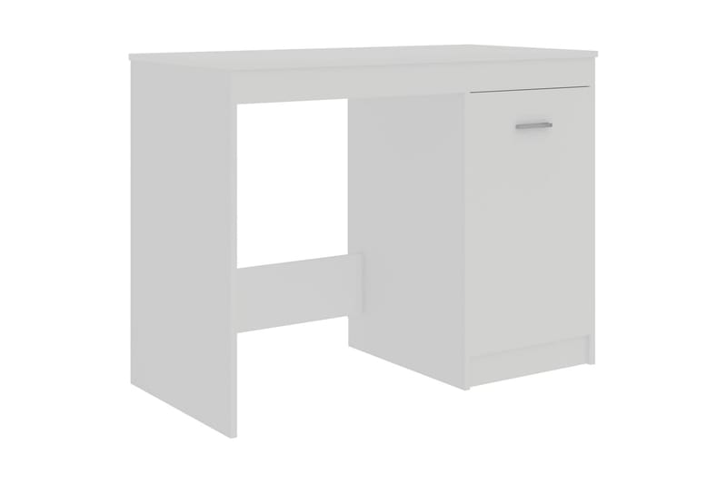 Skrivebord 100x50x76 cm Spånplade Hvid - Hvid - Møbler - Borde - Kontorbord - Skrivebord