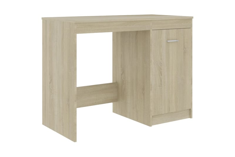 Skrivebord 100x50x76 cm Spånplade Sonoma-Eg - Brun - Møbler - Borde - Kontorbord - Skrivebord