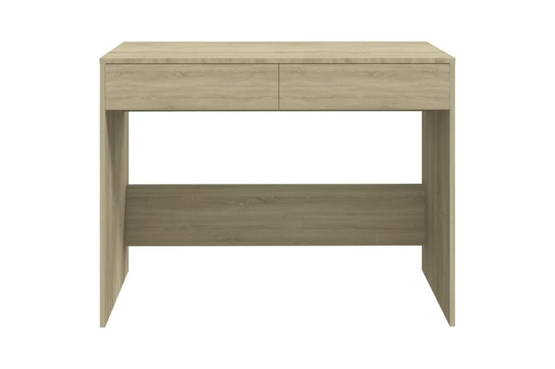 skrivebord 101x50x76,5 cm spånplade sonoma-eg - Beige - Møbler - Borde - Kontorbord - Skrivebord