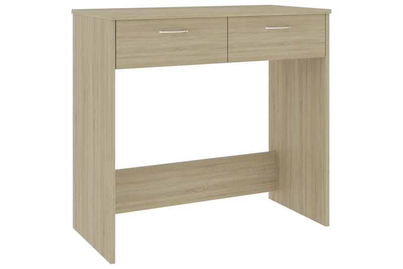 Skrivebord 80x40x75 cm Spånplade Sonoma-Eg - Brun - Møbler - Borde - Kontorbord - Skrivebord