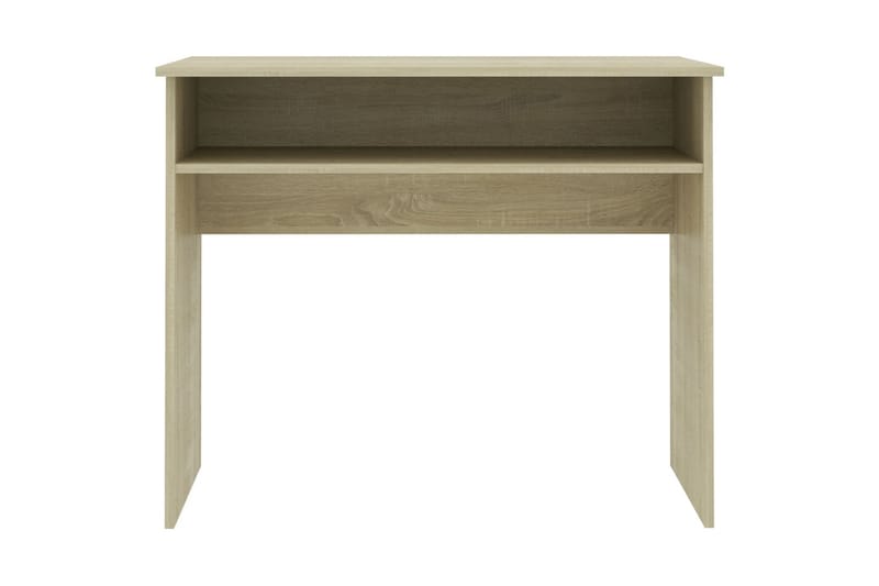 Skrivebord 90x50x74 cm Spånplade Sonoma-Eg - Brun - Møbler - Borde - Kontorbord - Skrivebord